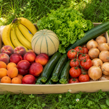 cageot de fruits et l&eacute;gumes de la semaine
